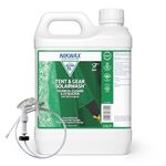Nikwax Tent&Gear Solarwash, Technical Tent Cleaner & UV Blocker for Tents, Bags, Camping Chairs & Camping Essentials, 2.5L with Spray-Head Attachment. Recommended for Cotton, Canvas & Synthetic Fabric