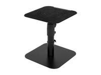 Monoprice Desktop Freestanding Speaker Stands Pair Adjustable with Cable Management, for Medium/Large Bookshelf Studio Monitor Speakers