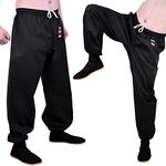 MAR | Kung Fu Trousers, Kung Fu Pants, Tai Chi Pants Men, Tai Chi Trousers; Kung Fu Suit, Kung Fu Uniform - Unisex Polycotton 8oz Medium-Weight Fabric (6/190)