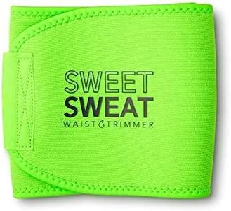 Sports Research Sweet Sweat Waist Trimmer for Women and Men - Sweat Band Waist Trainer Belt for High Intensity Training and Gym Workouts, 5 Adjustable Sizes