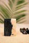 Agapi handcrafted in Sikkim Charcoal Shea Soap Bar with Beeswax, Virgin Coconut Oil, Grapeseed Oil, Avocado Oil, Shea Butter, Olive Oil, Vegetable Oil, Activated Charcoal | Natural- 110gm