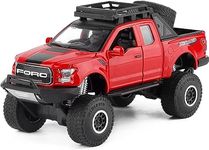 FEXXA 1:32 Scale Exclusive Alloy Metal Pull Back Die-cast Car Model with Sound Light Mini Auto Toy for Kids Metal Model Toy Car with Sound and Light? (Ford Raptor F150 - MULTICOLOR-1)