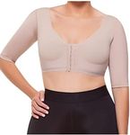 Fajitex Women's Post Surgical Surgery Bra Posture Corrector with Sleeves Brasier Post Operatorio 022100 (X-Large Beige)