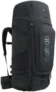 NOMAD Batura Backpack - Premium 70L Pack with Rain Cover Included | Lightweight Rucksack for Traveling, Hiking, Camping, Outdoor Sports (Black)