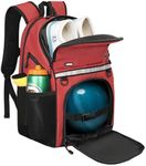 Goloni Bowling Backpack,Single Ball Bowling Bag with Shoe Compartment Up to Size 16,Bowling Bag with Padded Ball Holder