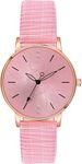 PAPIO Pink Color Leather Belt Ladies and Girls Analog Watch for Women (MT-314 Pink)