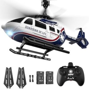 DEERC RC Helicopter,Military Rescue Remote Control Helicopter for Kids & Adults,Toys Helicopter with Altitude Hold, One Key take Off/Landing, LED Light, Low Battery Reminder, Gift for Boys Ages 8-12