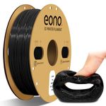 Eono TPU 3D Printer Filament 1.75mm, 95A TPU 3D Filament, Flexibility and Good Durability for 3D Printing, Dimensional Accuracy +/- 0.03mm,1kg Spool(2.2lb),TPU Black.