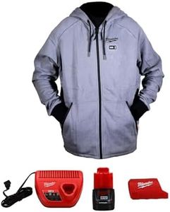 Milwaukee 306G-21XL M12 Lithium-Ion Gray Heated Jacket Hoodie with Battery & Charger (X-Large)