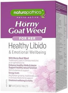 Naturopathica Horny Goat Weed for Her 50 Capsules, Healthy Libido & Emotional Wellbeing, Supports Healthy Sexual Function with B Vitamins