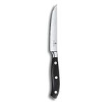 Victorinox "Grand Maitre Stainless Steel Forged Kitchen and Table Knife - Multipurpose Knife for Home and Professional Use, Black (POM) Handle, 12 cm, Swiss Made