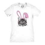 Womens Easter Cat T Shirt Funny Kit