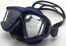 OWN4B Diving Mask Corrective Lens, Snorkeling Snorkel Mask for Myopia Glasses Wearers Optical Correction Prescription Resin Lenses RX Nearsighted Scuba Dive, Blue (-4.5)