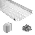 52Pack Gutter Guard 5inch, 208ft Length, Aluminum Leaf Filter Gutter Guards, DIY Leaf Gutter Protection Cover, Raptor Gutter Guard System Cleaning Tools for Downspout, Roof