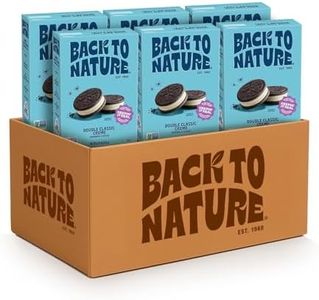 Back to Nature - Double Classic Creme Sandwich Cookies - Enjoy Our Plant Based Cookies Made with Wheat Flour - Vegan & Non-GMO - Seriously Tasty Snacking - 5.5 Ounce (Pack of 6)