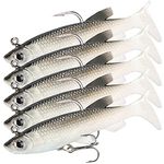 GZGXKJ 5 Pcs Sea Fishing Tackle Bionic fish Hook Fishing Lures for Bass Fishing Hooks Artificial Bait Pike Fishing Lures Freshwater Saltwater Bass Fishing Lures Kit