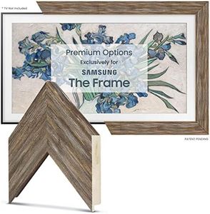 Frame My TV Deco TV Frames - Distressed Barnwood Smart Frame Compatible ONLY with Samsung The Frame TV (55", Fits 2021-2024 Frame TV)