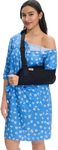 Women's Post Surgery Hospital Gown – Magnetic Shoulder Closures, Side Snaps, Pockets, Ruched Bust Adaptive Recovery Dress