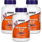 NOW Foods Hyaluronic Acid and MSM, 120-Vcaps (Pack of 3)