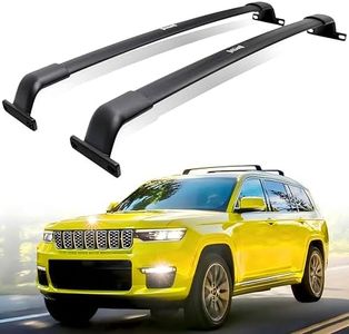 220lb Roof Rack Cross Bars Fit for Grand Cherokee L 2021 2022 2023 2024 2025 Grand Cherokee 2022 2023 2024 2025 Heavy Duty Aluminum Rails Rooftop Cargo Carriers Bikes Surfboards Kayaks Snowboards