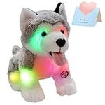 Athoinsu Light up Stuffed Husky Pup