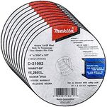 Makita 10 Pack - 4 Inch Cut Off Wheels For 4" Grinders - Aggressive Cutting For Metal & Stainless Steel