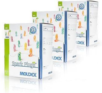 Moldex Spark Plugs Soft (7800) Lot de 200 paires de bouchons d’oreille, protection antibruit, SNR : 35 dB, emballage hygiénique et pratique par paire