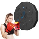 Smart Music Boxing Machine，Indoor Boxing Machine Wall Mounted，with LED Light Bluetooth Sensor，Electronic Boxing Target For Exercises，Improve Hand-Eye Coordination (Without Gloves)