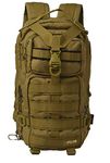 F Gear Tactical Khaki 29L Medium Trekking Backpack with Multiple Pockets|Army Camo Molle Rucksack Bag for Men Women Boys|Water resistant Light Weight|Hiking Daypack Weekender Camping Bags