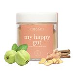 Cosmix My Happy Gut|Prebiotics&Probiotics-Promotes Healthy Gut Microbiome|Mulethi&Triphala Powder|Helps With Acidity,Digestion&Bloating|No Preservatives|No Added Sugar|60G-40 Servings (40 days Pack)