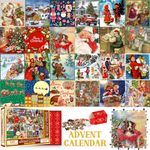 Advent Calendar 2023 Jigsaw Puzzles for Kids Adults, 24 Box Christmas (24 Christmas Puzzles)