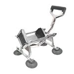ChefWurx Commercial Grade French Fry Cutter – Slice Potatoes into Various Restaurant Style French Fries, 3/8” Blade Included – Stainless Steel Fry Cutter with Suction Feet for Easy Countertop Mounting