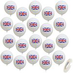 20 Pack Union Jack Party Balloons Union Jack Party Decorations British Celebration Kit Union Jack Deocorations 12 Inch