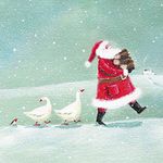 Almanac Pack of 8 Charity Christmas Cards (ALM-ALCX9958) - Home to the Fire - 8 Cards of 1 Design From the Gallery