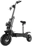Jophyx X60 Electric Scooter Adults, 80KM/H Max Speed, 72V 6000W Dual Motor, 1872WH Battery, 80KM Long Range, 11" Off-Road Tire, 200KG Max Load, Foldable Electric Scooter for Adults with Seat