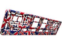 TAPORT® 1x UNION JACK Car Registration License Number Plate Surround Holder Frame