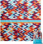 Diveblues Beach Picnic Blanket, Dual Layer, Sandproof Water Resistant Beach Blanket, Packable, Washable, Great for Camping, Outdoors, Festivals, 71"x95" Large Size for Family Trip