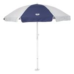 dig-git Beach Umbrella White/Navy Blue Anchor