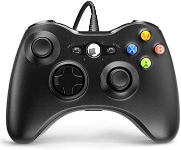 YAEYE Wired Controller for Xbox 360, Game Controller for 360 with Dual-Vibration Turbo Compatible with Xbox 360/360 Slim and PC Windows 7,8,10,11