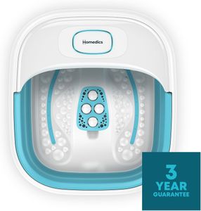 HoMedics Collapsible Foot Spa Massager – Portable Heated Soak