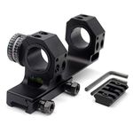 TRIROCK 25.4mm 30mm Dual Scope Rings Mount Cantilever with Angle Cosine Indicator & Bubble Level fits 21mm Picatinny weaver Rail