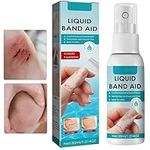 Liquid Bandage Spray - Liquid Skin Bandage Band, Waterproof Liquid Bandage Liquid Bandage for Cracked Aid Quick-Dry Wounds, Liquid Skin Bandage For Minor Cuts, Scrapes, Wounds and Cracked Skin (1pcs)