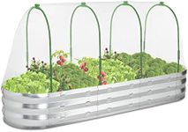 POTEY Raised Garden Bed with Greenh