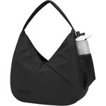 Bayne Duffle Bags for Travel for Women - Multifunctional Gym Bag with Shoe Compartment, Waterproof Day Pack and Adjustable Shoulder Strap, Ideal Gym Bag for Women and Travel Shoulder Bag (Black)