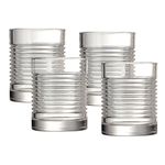 Artland Hampton Double Old Fashion Gift Box (Set of 4), 11 oz, Clear