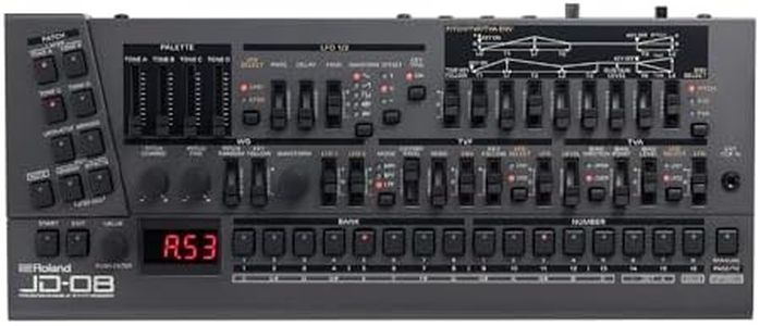 Roland JD-08 Tabletop Sound Module Boutique Synthesizer – Compact, Lightweight, Modern with New Effects and Polyphonic Sequencer