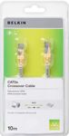 Belkin 10m RJ45 Male to Male CAT5e Crossover Patch Cable - Grey/Yellow