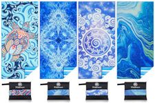 4 Pack Microfiber Lightweight Beach Towel Sand Free Quick Dry Absorbent Thin Compact Towels for Swimming Pool Camping Beach Accessories Large Easy Pack Travel Things for Vacation Essentials Gift