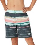 Speedo Men's Swim Trunk Knee Length 20" Bondi Printed Boardshort - Volcanic Ash, Size Large