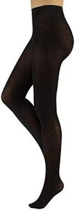 CALZITALY Wool Pantyhose, Woman Wool Tights, Winter Pantyhose | Beige, Burgundy, Grey, Brown, Navy, Black, Green, Violet | S, M, L, XL | 100 DEN | Made in Italy (Black, M)